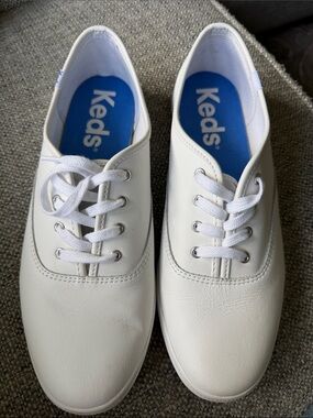 Keds Women's Champion Leather Sneakers White Size 11 wide